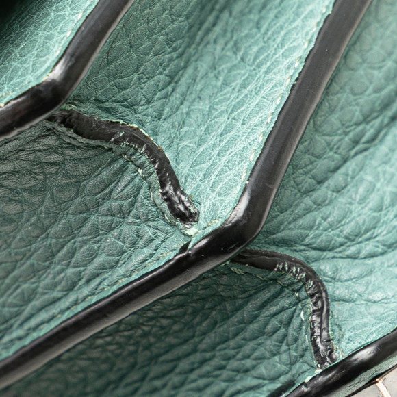 Valentino Rockstud Chain Shoulder Bag in Green Leather for Women. - Picture 4 of 10